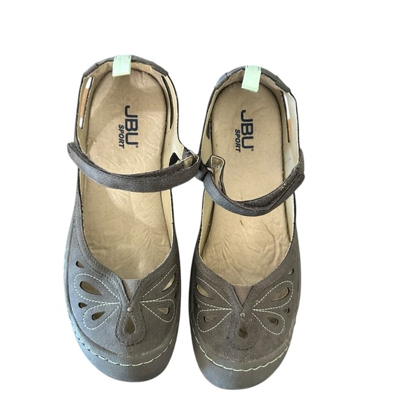 JBU Charcoal Cut-Out Mary Jane Flats - Picture 4 of 5